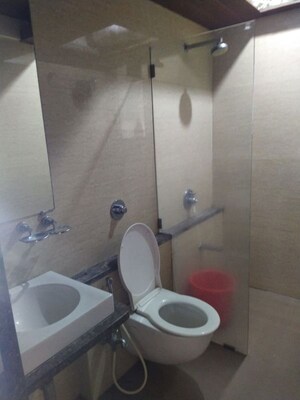 Bathroom in 3 BHK Apartment at Kabra Aurum, Goregaon West – for Rent