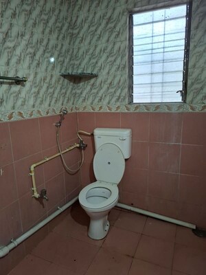 Bathroom in 2 BHK Apartment at Pranayraj Plaza, Dhanori – for Rent