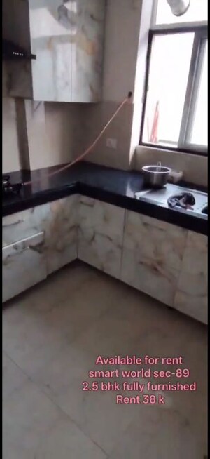 Kitchen in 2.5 BHK Apartment at Smart World Gems, Sector 89 – for Rent