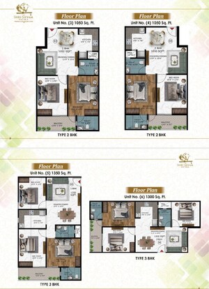 Floor Plan in 3 BHK Villa at Ram Shyam Vatika, Sector 16 Greater Noida – for Sale