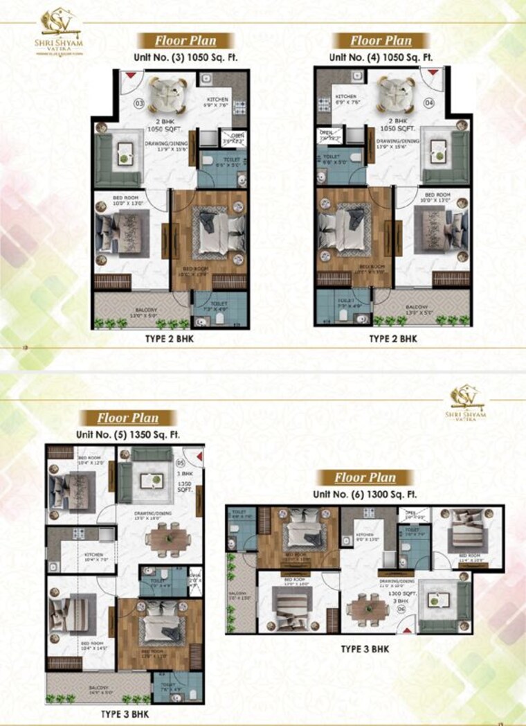 Floor Plan, ram-shyam-vatika 3 Bedroom 2080 Sq.Ft. Villa In Sector 16 Greater Noida Greater Noida 10600383
