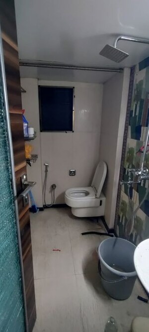 Bathroom in 2 BHK Apartment at Swastik Residency 1, Ghodbunder Road – for Sale