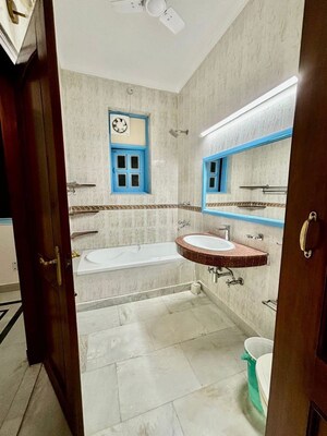 Bathroom in 2 BHK Builder Floor at Anand Niketan – for Rent