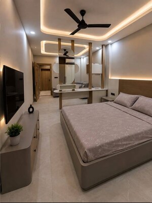 Bedroom in 1 BHK Builder Floor at Chattarpur – for Rent