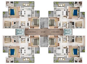 Floor Plan in 3 BHK Apartment at Sector 84 – for Sale