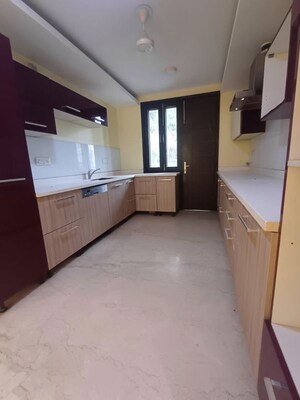 Kitchen in 4 BHK Builder Floor at Nehru Enclave – for Rent