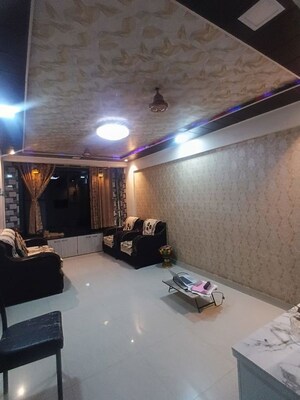 Living Room in 2 BHK Apartment at Royce Paradise, Kalyan West – for Sale