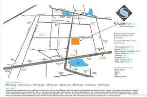 3 BHK Apartment – Map Location View at Uma Silver Sky, Harni - for Sale
