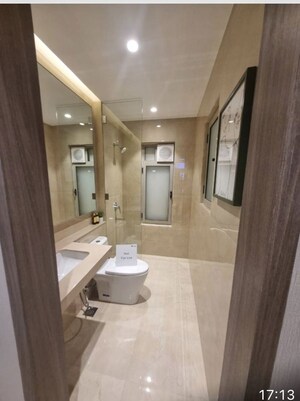 Bathroom in 2 BHK Apartment at Satyam Avenue, Khandeshwar – for Sale