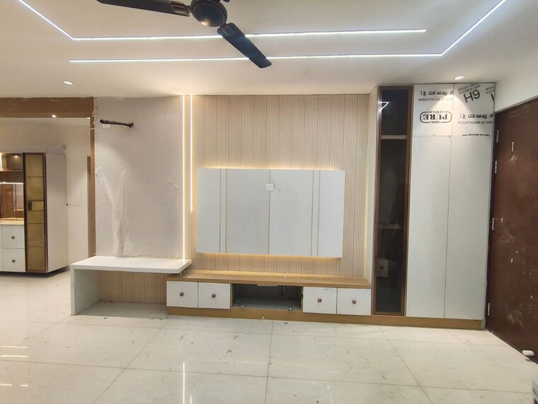 Living Room, prestige-beverly-hills 4 Bedroom 2708 Sq.Ft. Apartment In Kokapet Hyderabad 10600757