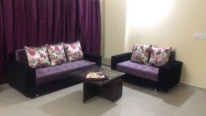 Living Room in 3 BHK Apartment at Krupal Heritage, Prahlad Nagar – for Rent