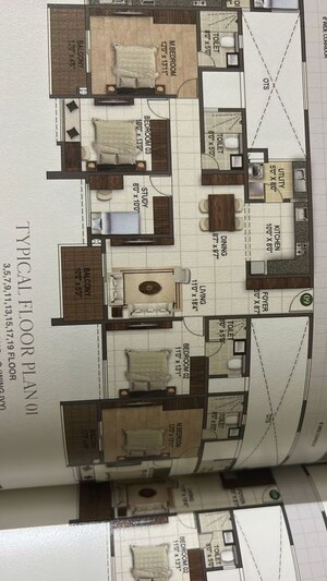 Floor Plan in 3.5 BHK Apartment at Sumadhura Folium, Whitefield – for Sale