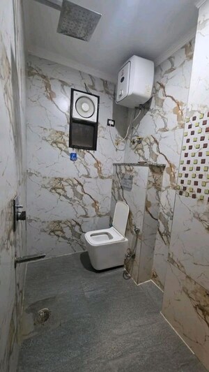 Bathroom in 3 BHK Apartment at Chattarpur – for Rent