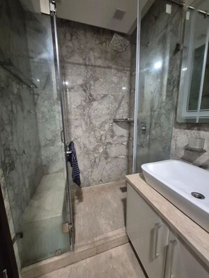 Bathroom in 3 BHK Builder Floor at Greater Kailash I – for Rent