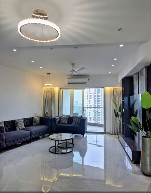Living Room in 4 BHK Apartment at Piramal Mahalaxmi, Mahalaxmi – for Rent