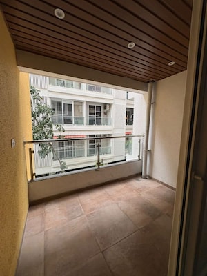 Balcony in 3 BHK Apartment at Northcape Venicia, Baner – for Rent