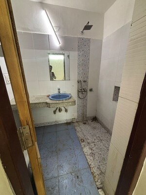 Bathroom in 2 BHK Builder Floor at Saket – for Rent