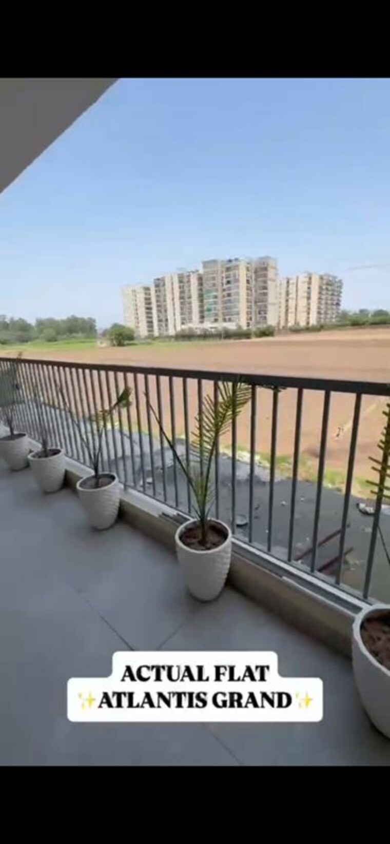 Balcony, krishna-atlantis-heights 3 Bedroom 2100 Sq.Ft. Apartment In High Ground Zirakpur 10601289