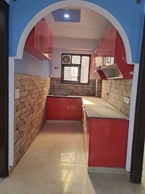 Kitchen in 3 BHK Builder Floor at Mehrauli – for Rent
