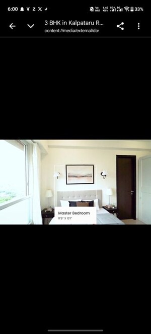 Bedroom in 3 BHK Apartment at Kalpataru Radiance, Goregaon West – for Sale