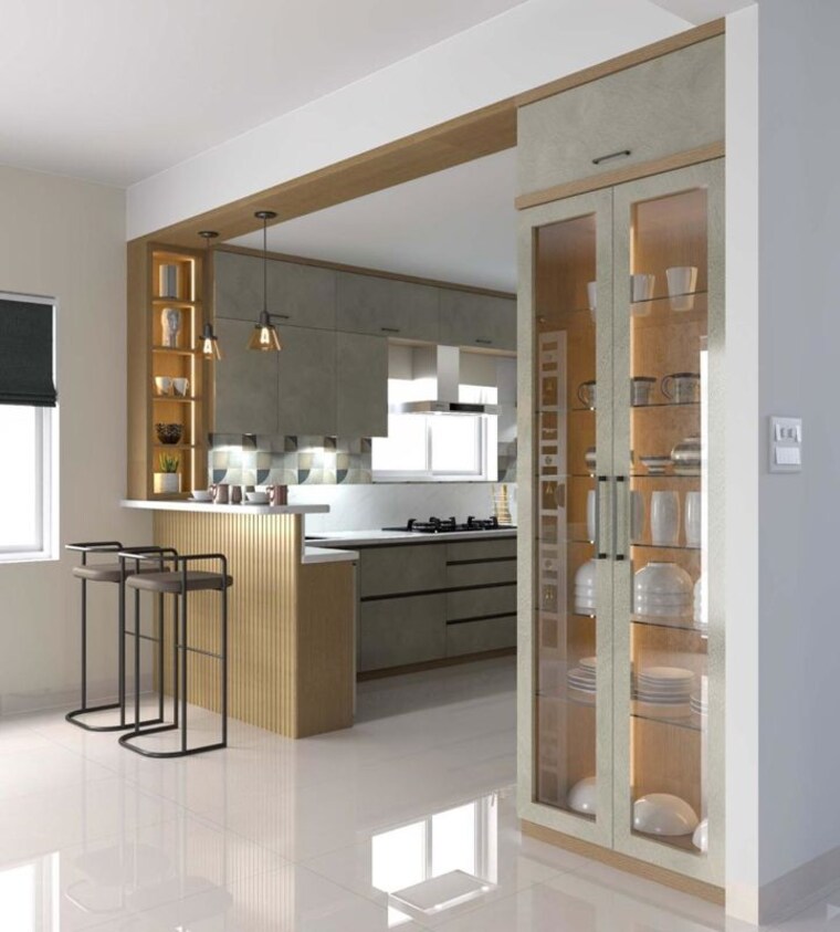 Kitchen, trishala-the-village 4 Bedroom 2875 Sq.Ft. Villa In Sathamrai Village Hyderabad 10601475