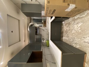 Kitchen in 3 BHK Builder Floor at Palm Residency Chhatarpur, Chattarpur – for Rent