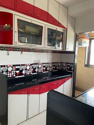 Kitchen in 1 BHK Apartment at Sankalp II, Malad East – for Rent