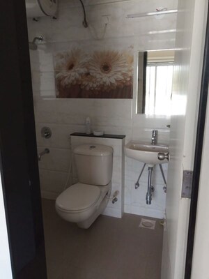 Bathroom in 3 BHK Apartment at DSK Raanwara, Bavdhan – for Rent