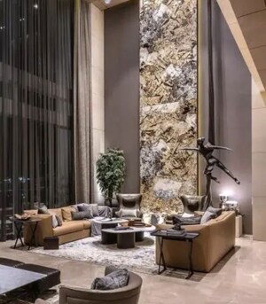 Living Room in 5 BHK Apartment at Shree Naman Xana, Worli Sea Face – for Sale