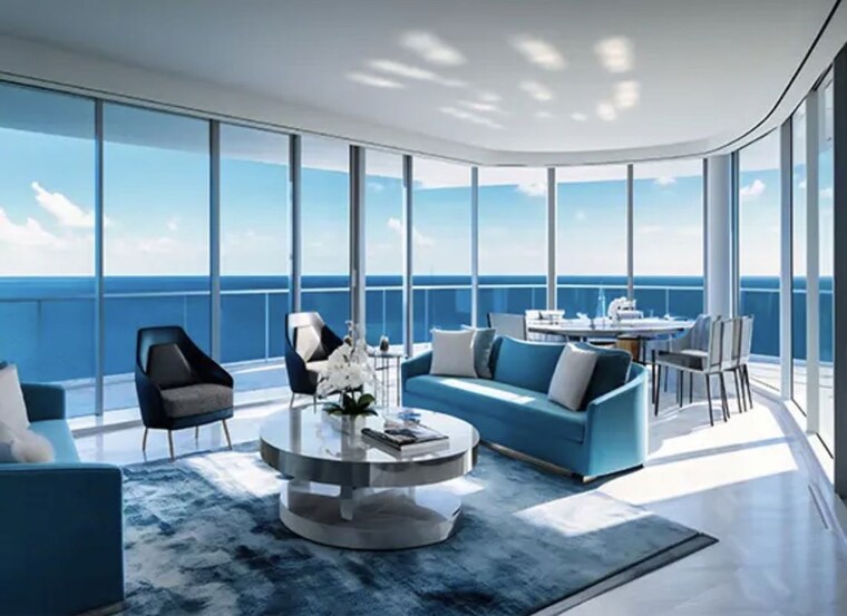 Living Room, shree-naman-xana 5 Bedroom 6200 Sq.Ft. Apartment In Worli Sea Face Mumbai 10601649