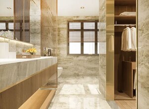 Bathroom in 5 BHK Apartment at Shree Naman Xana, Worli Sea Face – for Sale