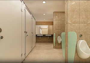 Bathroom in  Office Space at Wagle Industrial Estate – for Rent