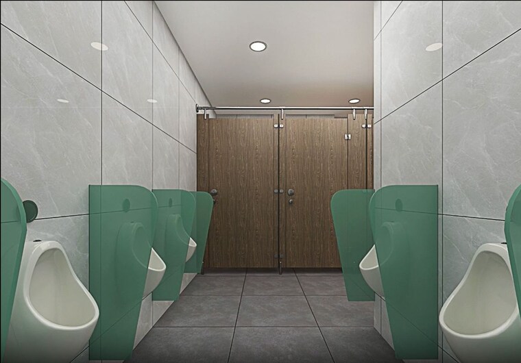 Bathroom, wagle industrial estate Commercial Office Space 18000 Sq.Ft. In Wagle Industrial Estate Thane 10595042