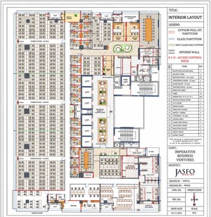 Floor Plan in  Office Space at Wagle Industrial Estate – for Rent