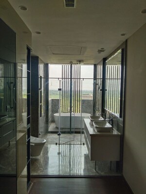 Building Lobby in 4 BHK Apartment at ABA Cleo Gold, Sector 121 – for Rent