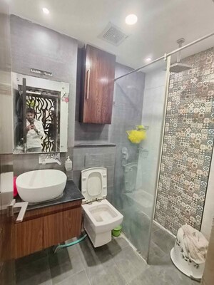 Bathroom in 3 BHK Builder Floor at Panchsheel Vihar – for Rent