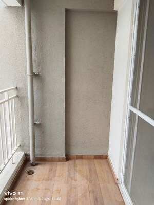Balcony in 2 BHK Apartment at Pruthvi Misty Park, Chikhali – for Rent