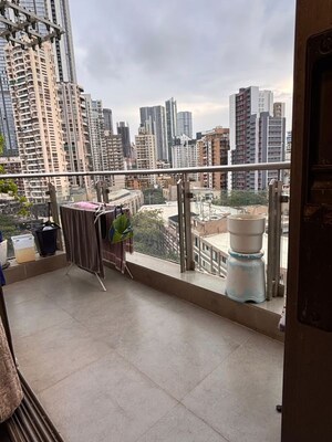 Balcony in 2.5 BHK Apartment at Omkar Woodside, Dadar West – for Rent