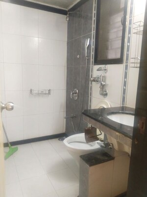 Bathroom in 3 BHK Apartment at Prajapati Lawns, Kharghar – for Rent