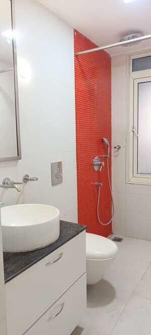 Bathroom in 2 BHK Apartment at Lodha Fiorenza, Goregaon East – for Rent
