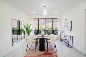 Living Room in 3 BHK Apartment at Hiranandani Gardens Lake Castle, Powai – for Sale