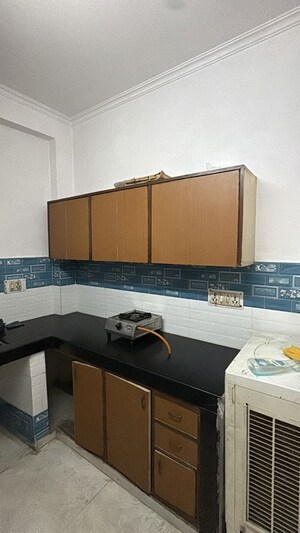 Kitchen in 1 BHK Builder Floor at Khirki Extension – for Rent
