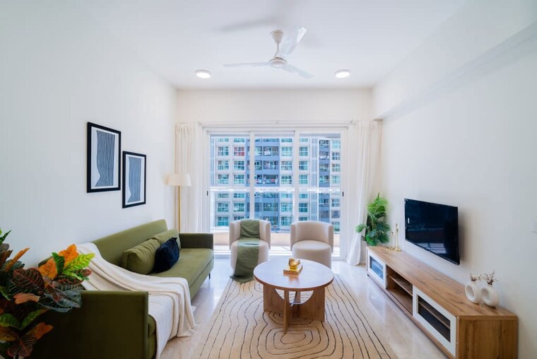Living Room, l-t-emerald-isle 3 Bedroom 964 Sq.Ft. Apartment In Powai Mumbai 10602017