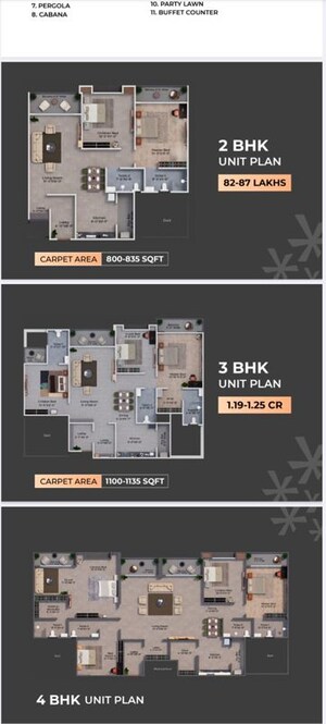 Floor Plan in 2 BHK Apartment at Kanifnath KP Supernova, Mohammadwadi – for Sale