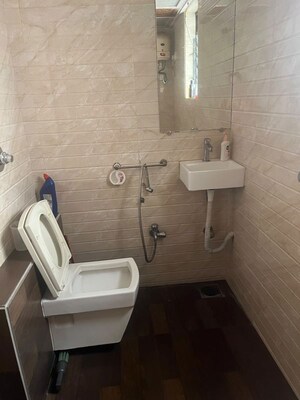 Bathroom in 2 BHK Apartment at Raunak Unnathi Gardens, Pokhran Road No One – for Rent