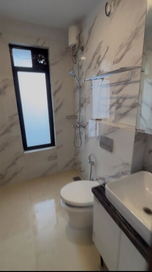 Bathroom in 2 BHK Apartment at Risland The Icon, Dhokali – for Rent