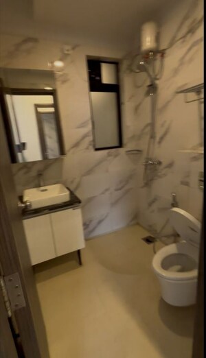 Bathroom in 2 BHK Apartment at Risland The Icon, Dhokali – for Rent