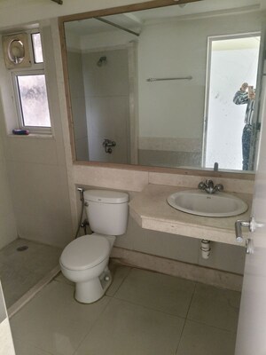 Bathroom in 3 BHK Apartment at Hiranandani Northside, Ghodbunder Road – for Rent