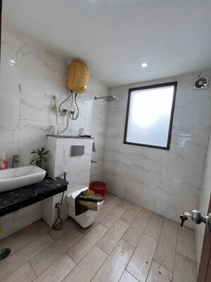Bathroom in 1 BHK Builder Floor at Bhargava Palace, Sector 12 – for Rent