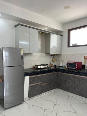 Kitchen in 1 BHK Builder Floor at Bhargava Palace, Sector 12 – for Rent